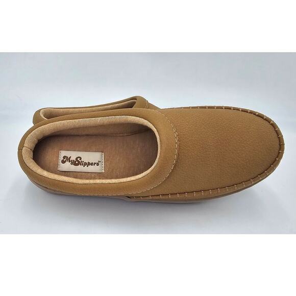 MySlippers Leather Slippers All Seasons Slip On Clogs by MyPillow Women's 5 - Picture 7 of 9